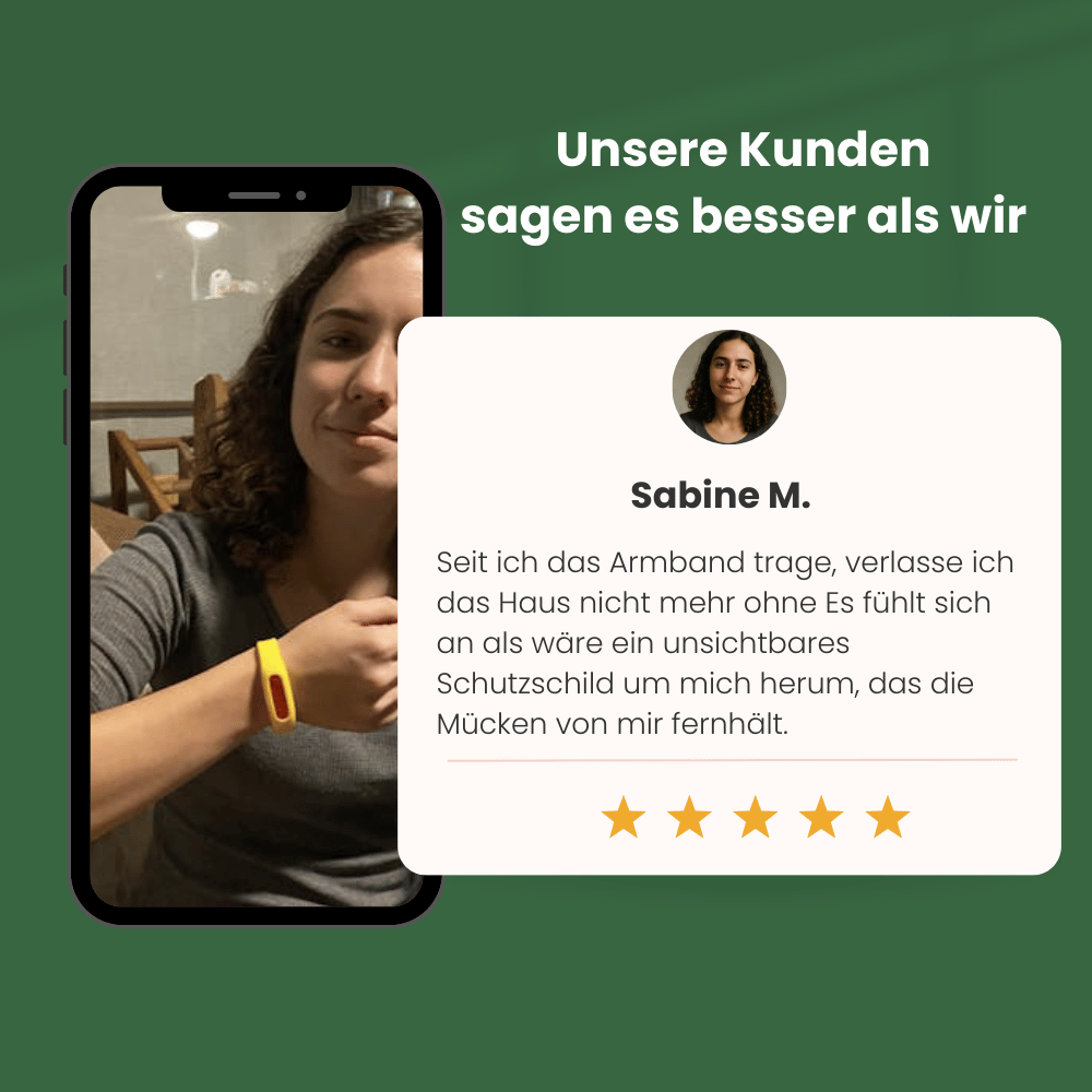 Mückenarmband- Nie wieder juckende Mückenstiche